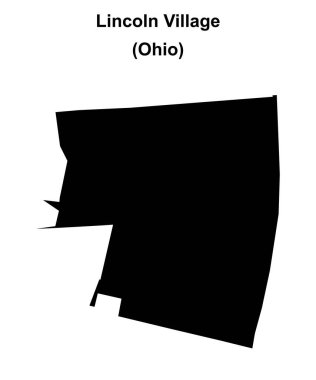 Lincoln Köyü (Ohio) boş ana hat haritası