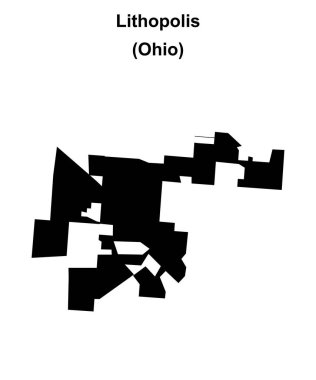 Lithopolis (Ohio) boş ana hat haritası