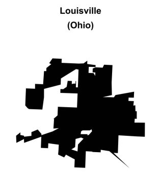 Louisville (Ohio) boş ana hat haritası
