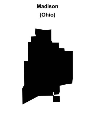 Madison (Ohio) boş ana hat haritası
