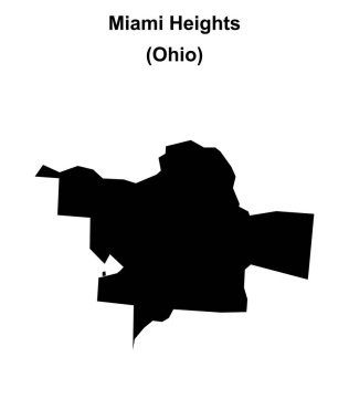 Miami Heights (Ohio) boş ana hat haritası