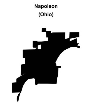 Napolyon (Ohio) boş ana hat haritası