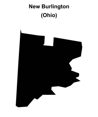 Yeni Burlington (Ohio) boş ana hat haritası