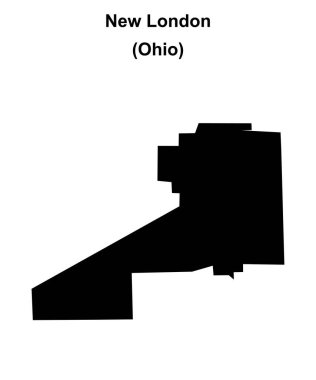 Yeni Londra (Ohio) boş ana hat haritası