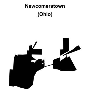 Newcomerstown (Ohio) boş ana hat haritası