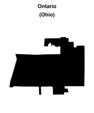 Ontario (Ohio) boş ana hat haritası