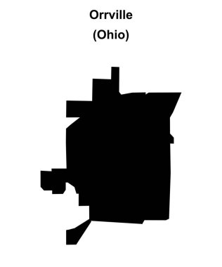 Orrville (Ohio) boş ana hat haritası