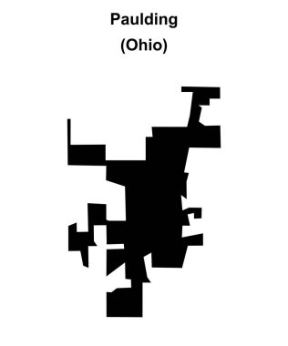 Paulding (Ohio) boş ana hat haritası