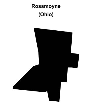 Rossmoyne (Ohio) boş ana hat haritası
