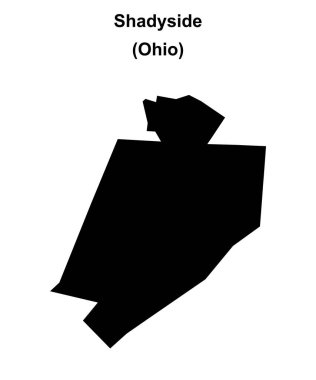 Shadyside (Ohio) boş ana hat haritası