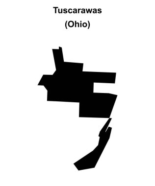 Tuscarawas (Ohio) boş ana hat haritası