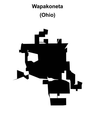 Wapakoneta (Ohio) boş ana hat haritası