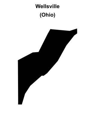 Wellsville (Ohio) boş ana hat haritası