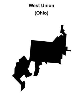 Batı Birliği (Ohio) boş ana hat haritası