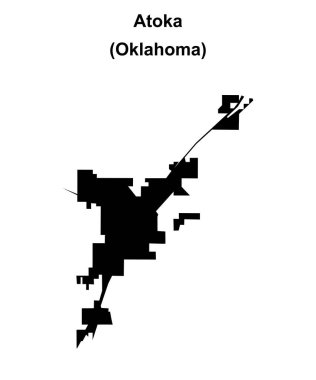 Atoka (Oklahoma) boş ana hat haritası