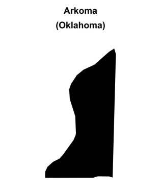 Arkoma (Oklahoma) boş ana hat haritası