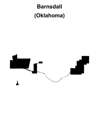 Barnsdall (Oklahoma) boş ana hat haritası