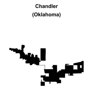 Chandler (Oklahoma) boş ana hat haritası