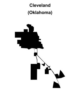 Cleveland (Oklahoma) boş ana hat haritası