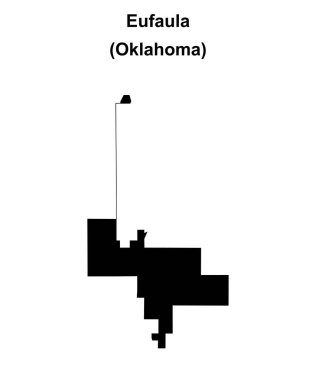 Eufaula (Oklahoma) boş ana hat haritası