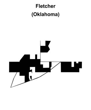 Fletcher (Oklahoma) boş ana hat haritası