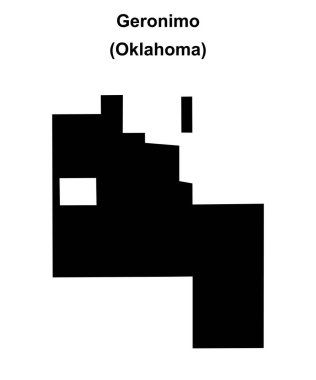 Geronimo (Oklahoma) boş ana hat haritası