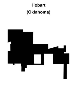 Hobart (Oklahoma) boş ana hat haritası