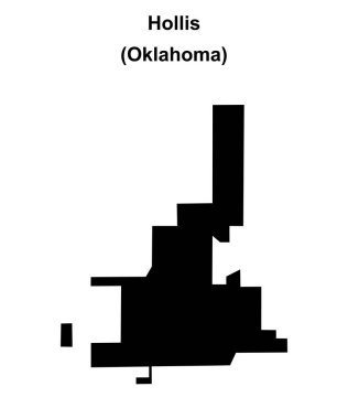 Hollis (Oklahoma) boş ana hat haritası