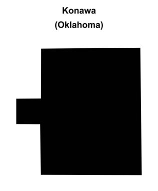Konawa (Oklahoma) boş ana hat haritası