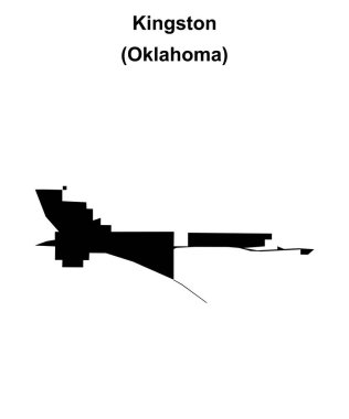 Kingston (Oklahoma) boş ana hat haritası
