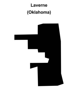 Laverne (Oklahoma) boş ana hat haritası