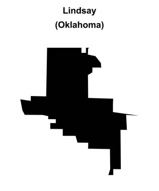 Lindsay (Oklahoma) boş ana hat haritası