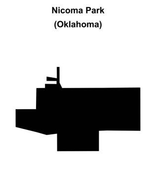 Nicoma Park (Oklahoma) boş ana hat haritası