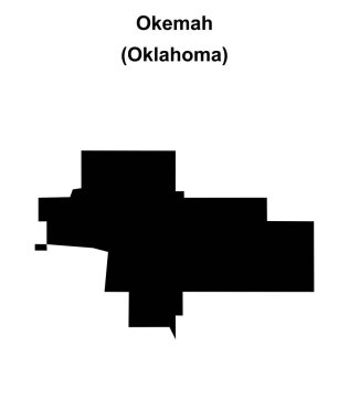 Okemah (Oklahoma) boş ana hat haritası