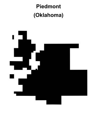 Piedmont (Oklahoma) boş ana hat haritası