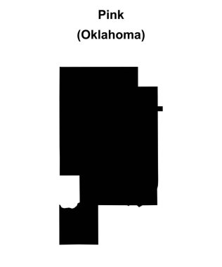 Pembe (Oklahoma) boş ana hat haritası