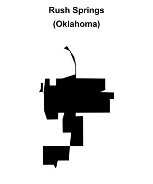 Rush Springs (Oklahoma) boş ana hat haritası
