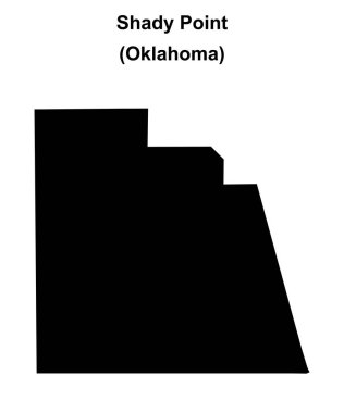Shady Point (Oklahoma) boş ana hat haritası