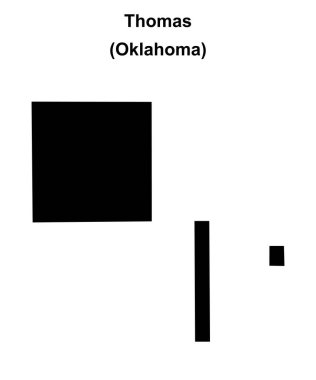 Thomas (Oklahoma) boş ana hat haritası