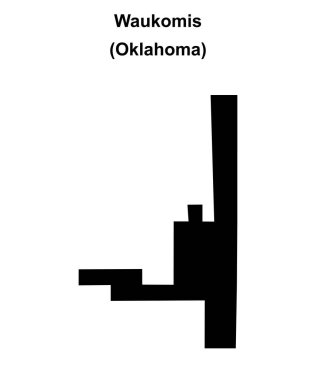 Waukomis (Oklahoma) boş ana hat haritası