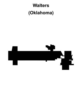 Walters (Oklahoma) boş ana hat haritası