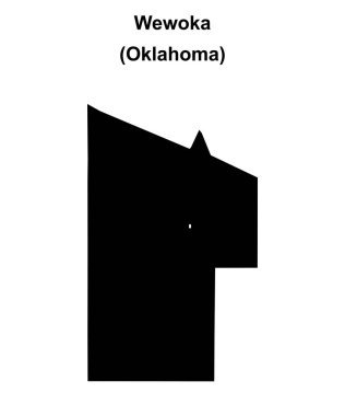 Wewoka (Oklahoma) boş ana hat haritası