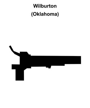 Wilburton (Oklahoma) boş ana hat haritası