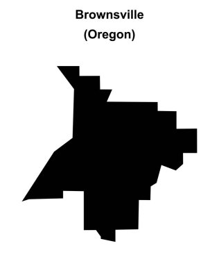 Brownsville (Oregon) boş ana hat haritası