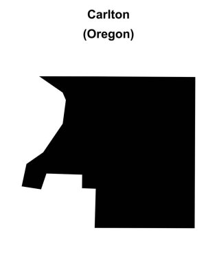 Carlton (Oregon) boş ana hat haritası