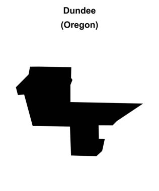 Dundee (Oregon) boş ana hat haritası