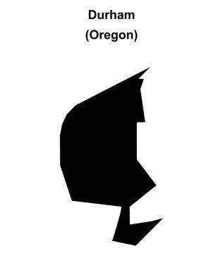 Durham (Oregon) boş ana hat haritası