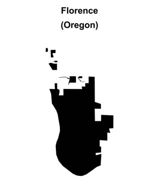 Floransa (Oregon) boş ana hat haritası
