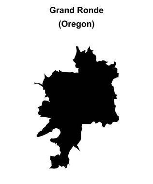 Büyük Ronde (Oregon) boş ana hat haritası