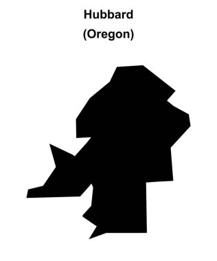 Hubbard (Oregon) boş ana hat haritası